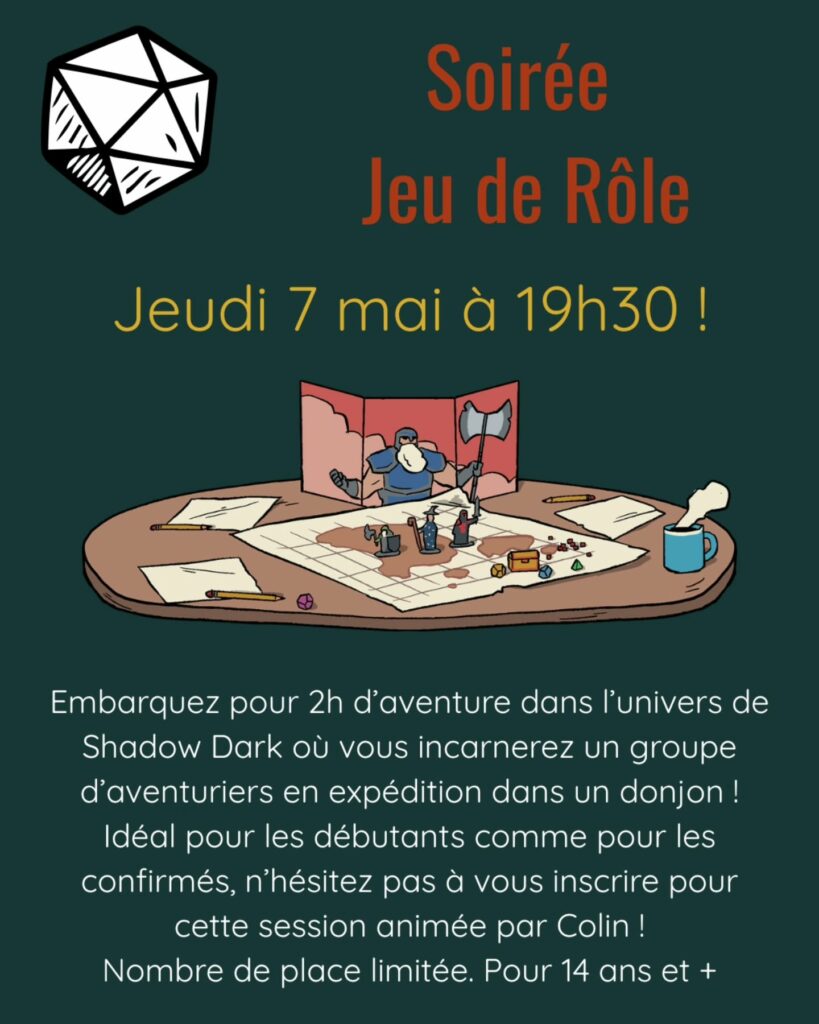 Soirée jeu de rôle