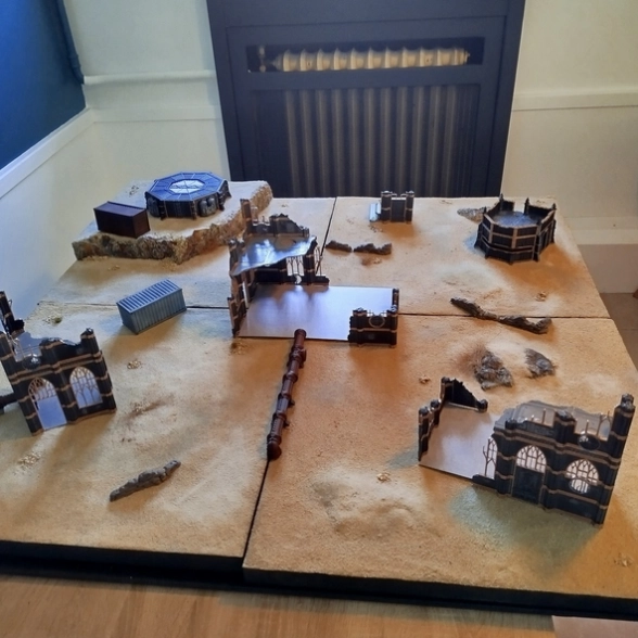 Table de wargame désert