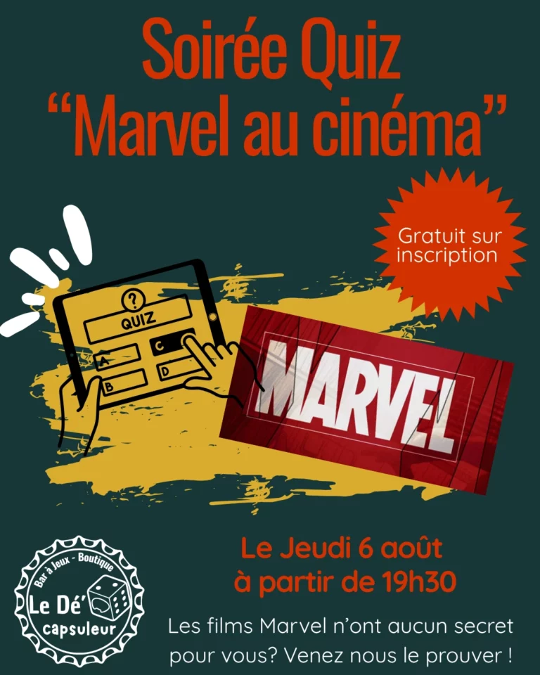 Flyer soirée Marvel au cinéma