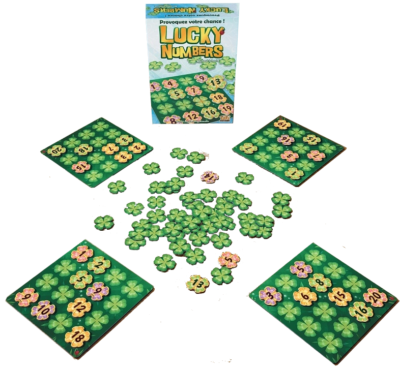 Contenu de la boîte de Lucky Numbers