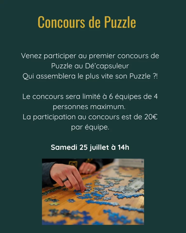 Flyer concours de puzzle