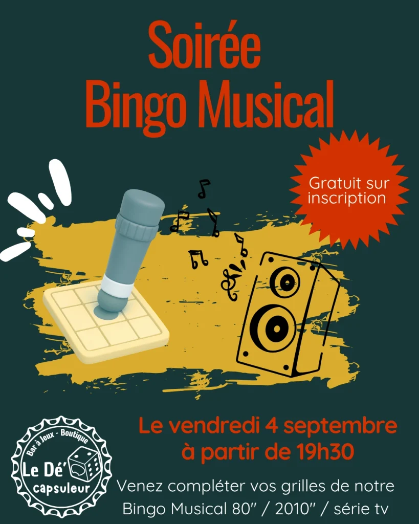 Flyer soirée bingo musical