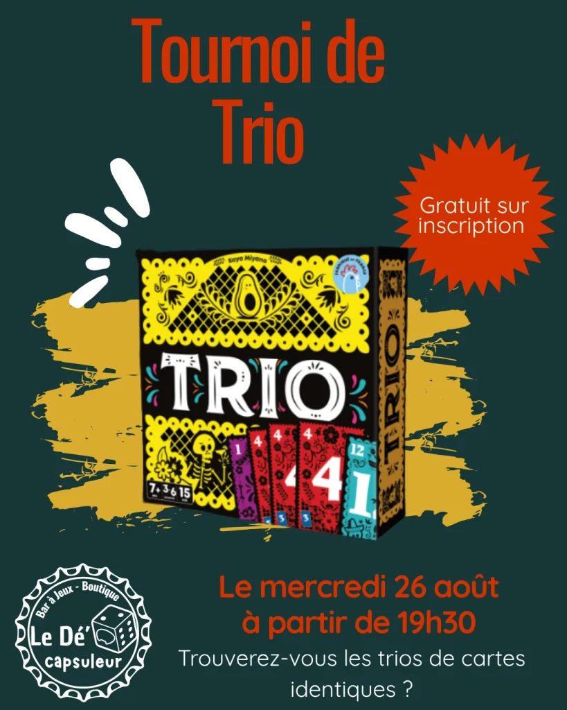 Flyer tournoi de Trio