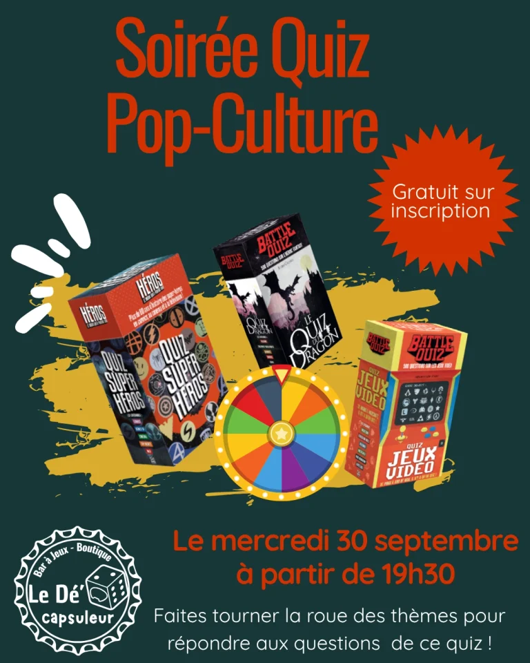 Flyer quiz Pop Culture