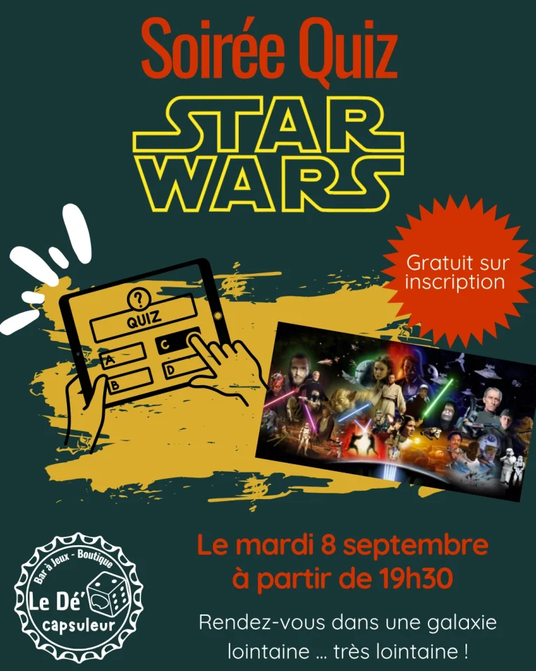 Affiche Quiz Starwars